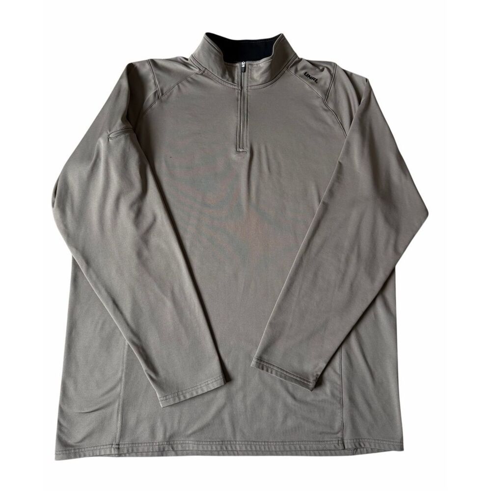 UNRL Men’s Pullover Quarter‎ Zip Taupe XXL